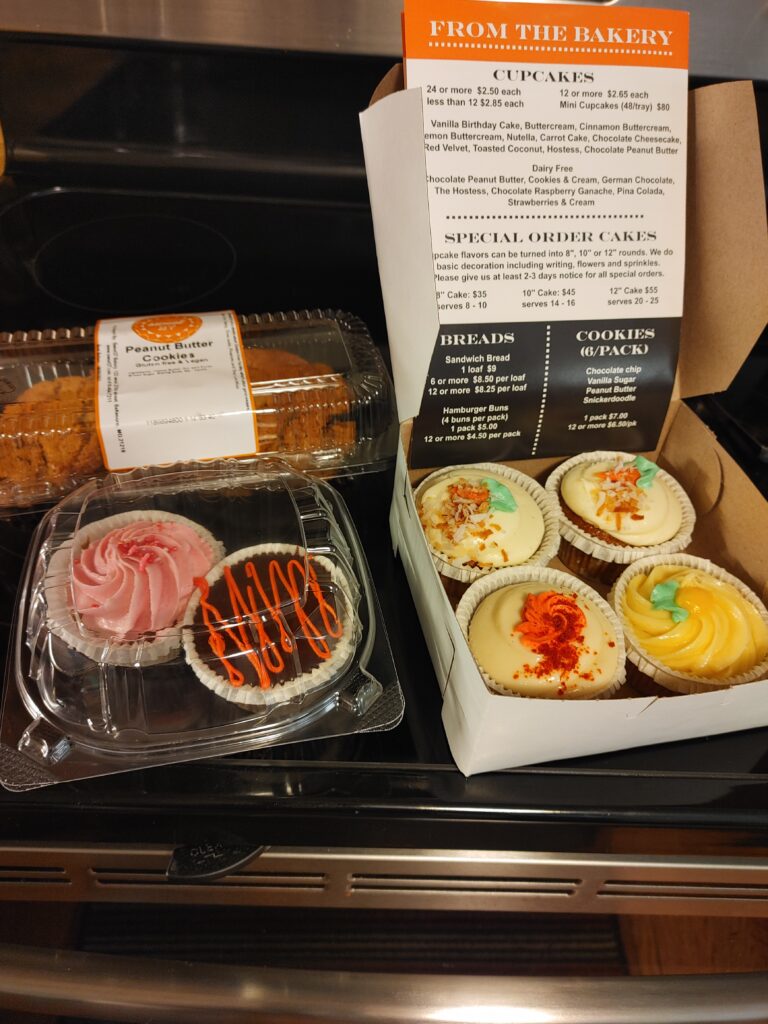 gluten free cupcakes and cookies